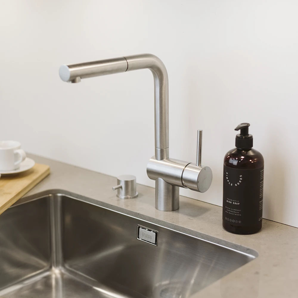 Kjøkkenarmatur Venedig - Uttrekkbart Munnstykke - Rustfritt Stål