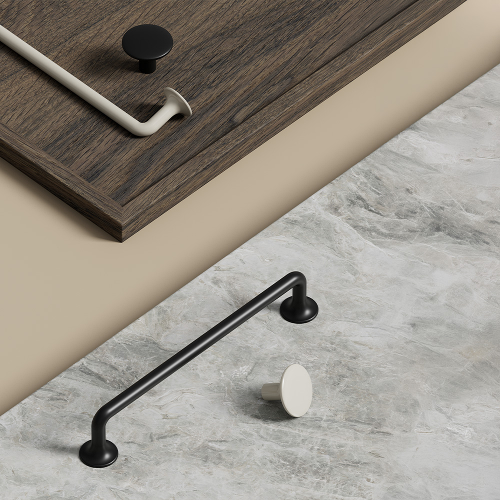 Håndtak Tango - 160mm - Glossy Dusty Creme
