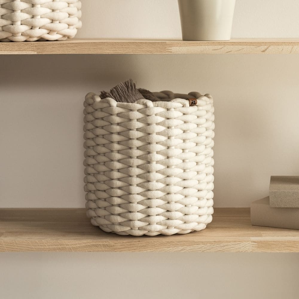 Rund Kurv - Off-white